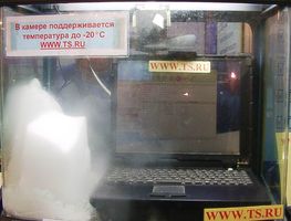 Промышленный ноутбук в низкотемпературной камере (температура до -20°С)
